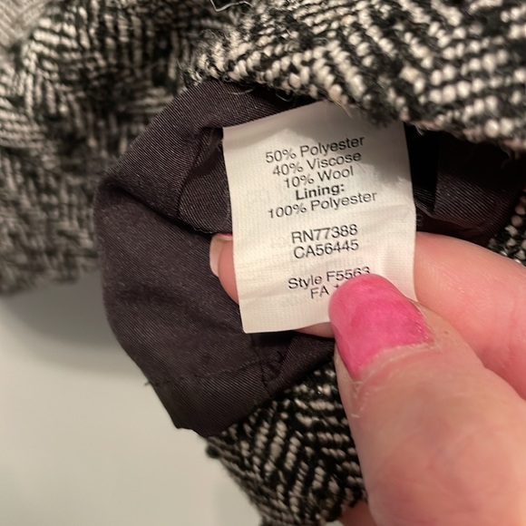 J CREW WOOL BLEND DRESS BLACK GRAY SIZE 4 - Picture 4 of 6